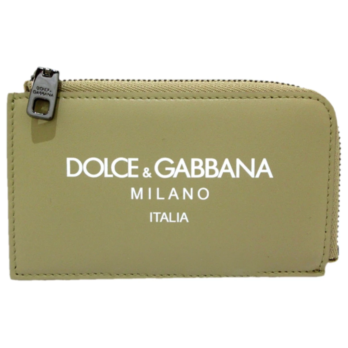 Pre-owned Dolce & Gabbana Leather Purse In Beige