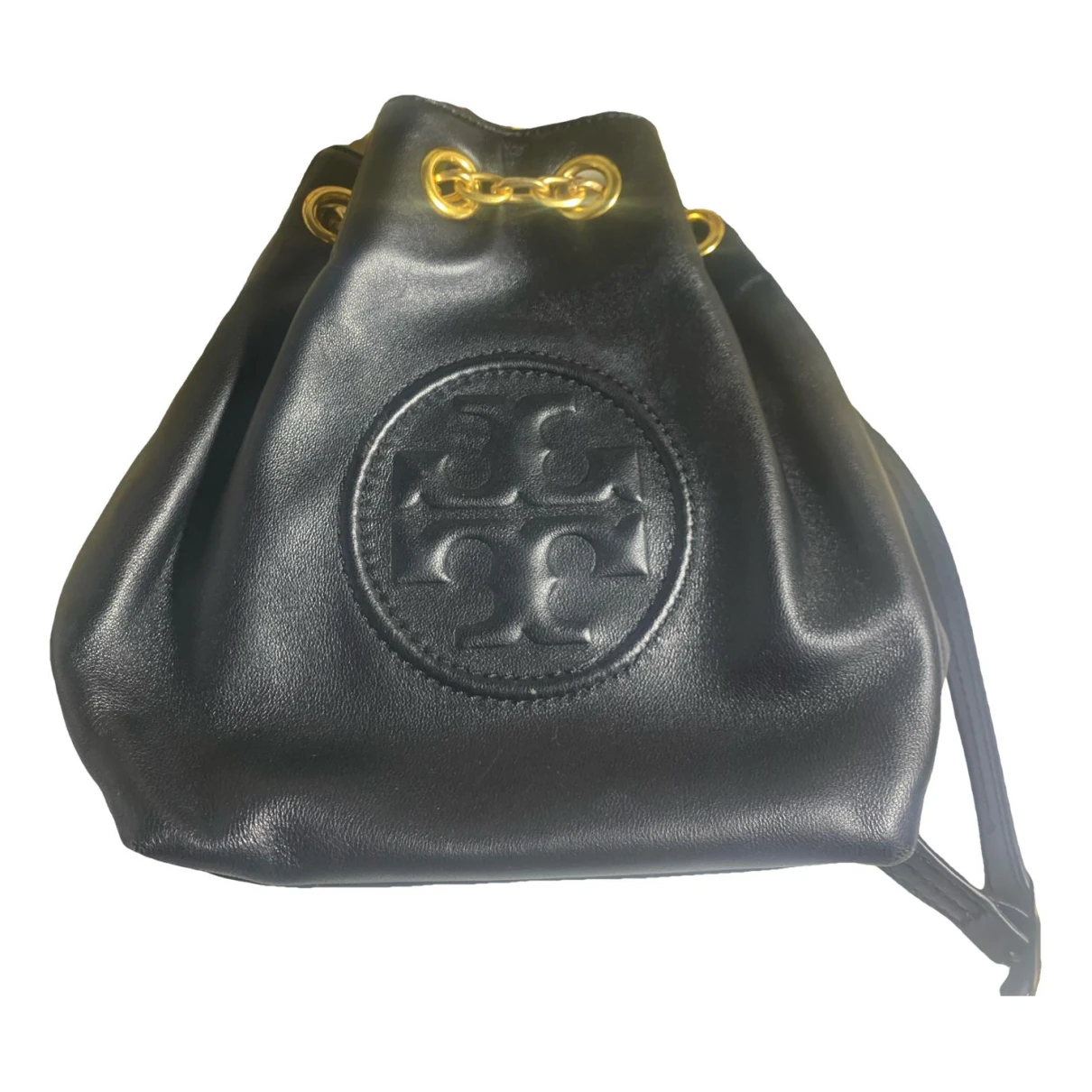 Pre-owned Tory Burch Leather Purse In Black
