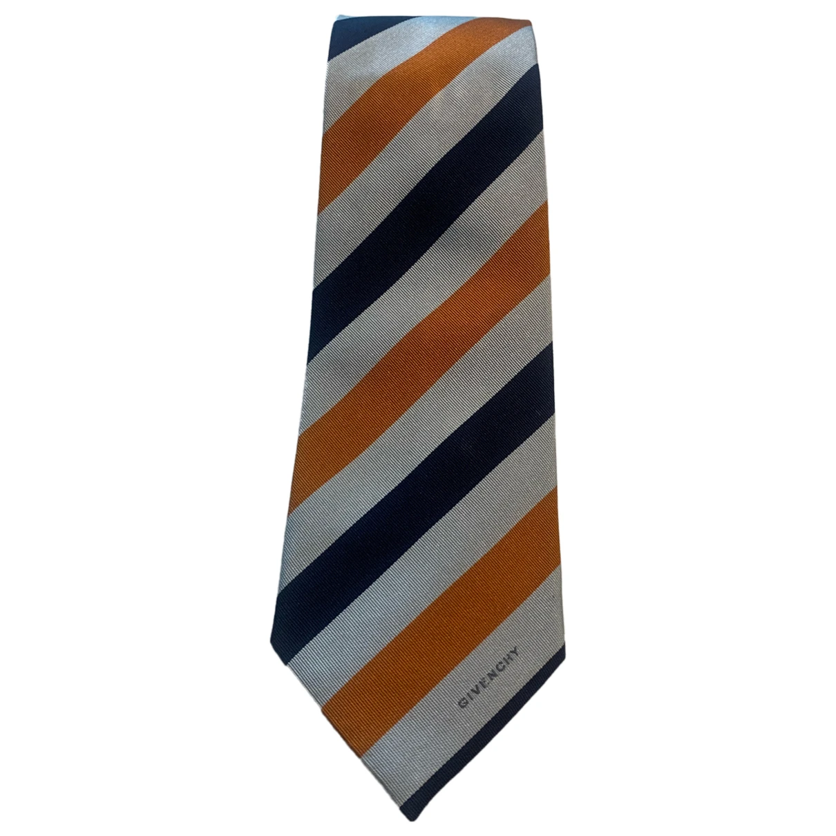 Pre-owned Givenchy Silk Tie In Orange