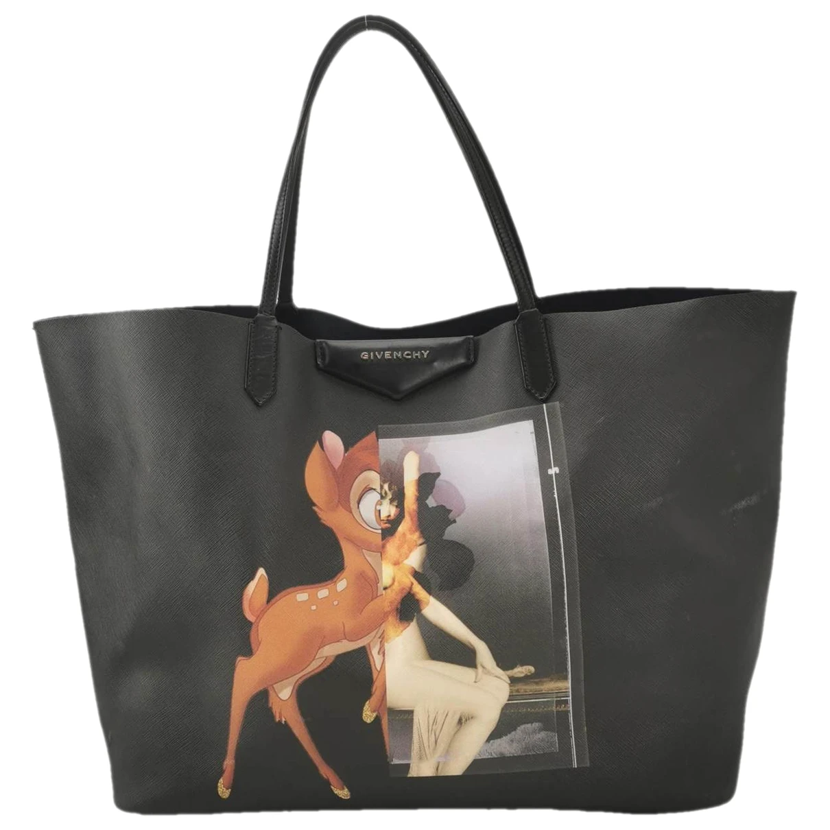 Pre-owned Givenchy Leather Tote In Black