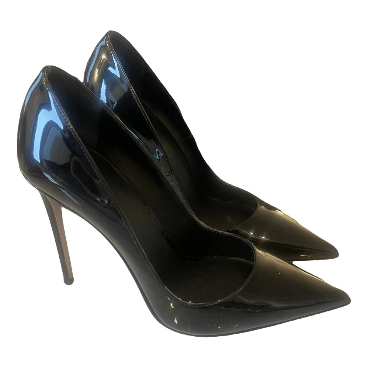 Pre-owned Le Silla Patent Leather Heels In Black