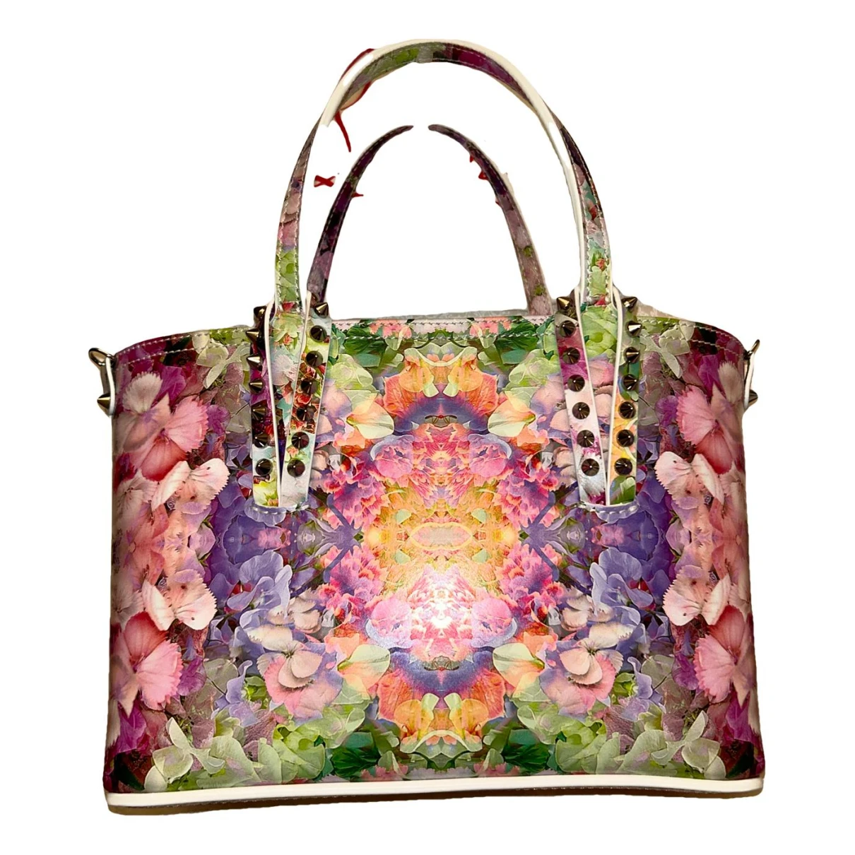 Pre-owned Christian Louboutin Cabata Leather Tote In Multicolour