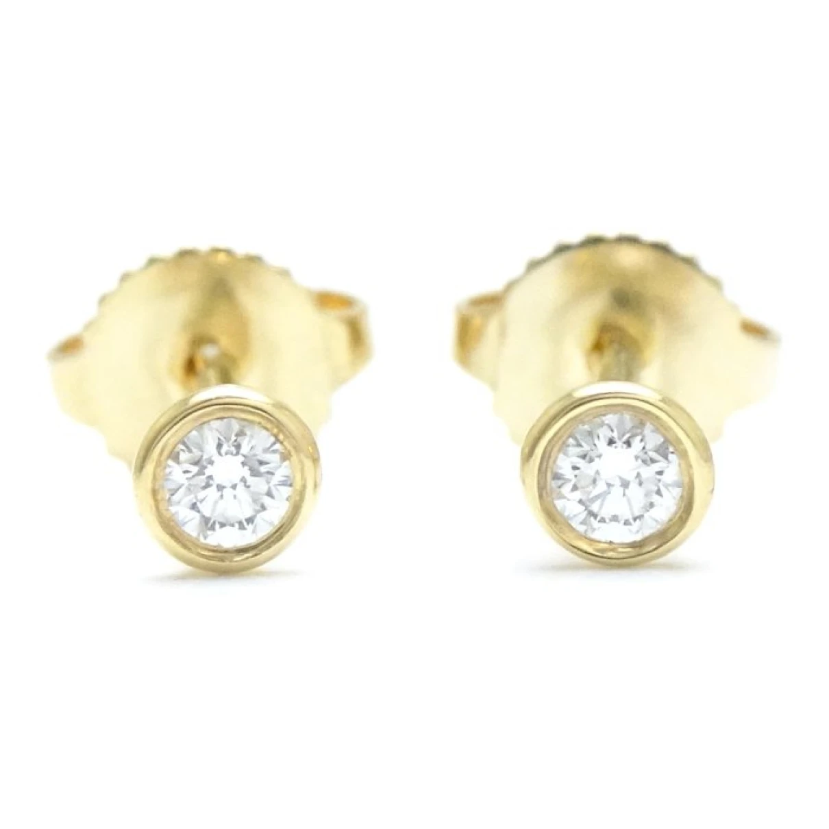 Pre-owned Tiffany & Co Elsa Peretti Yellow Gold Earrings In Other