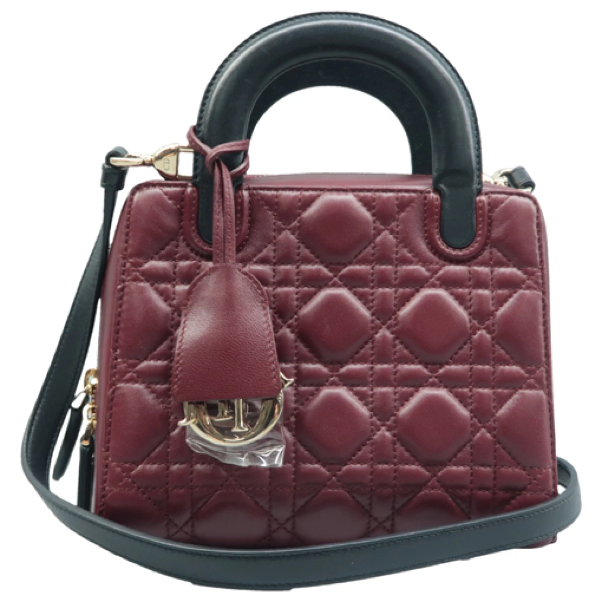 Pre-owned Dior Leather Satchel In Red