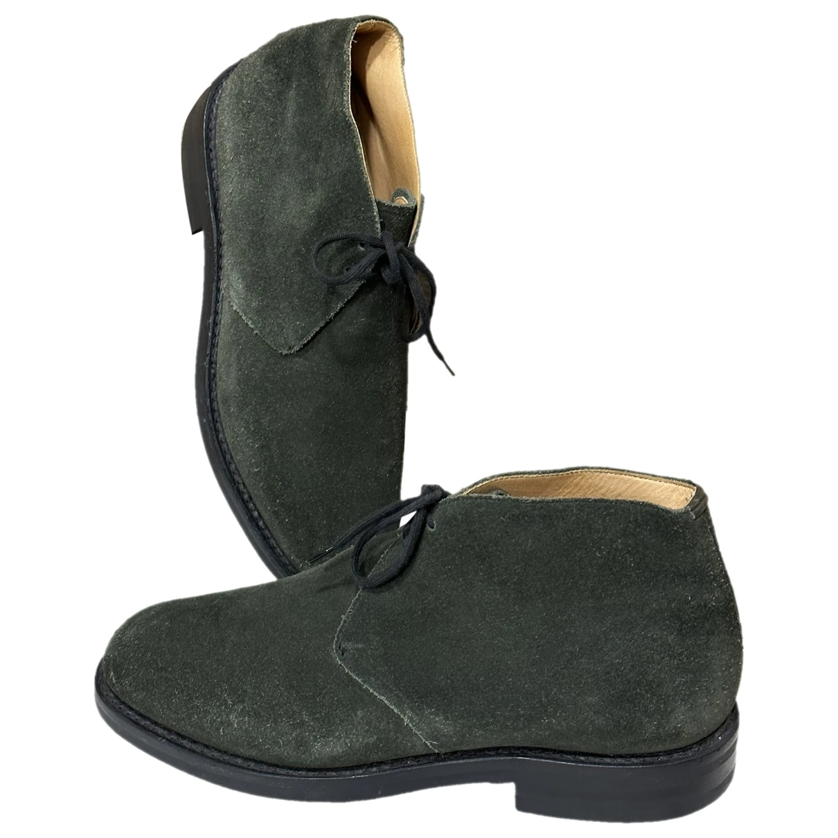 Pre-owned Church's Boots In Green
