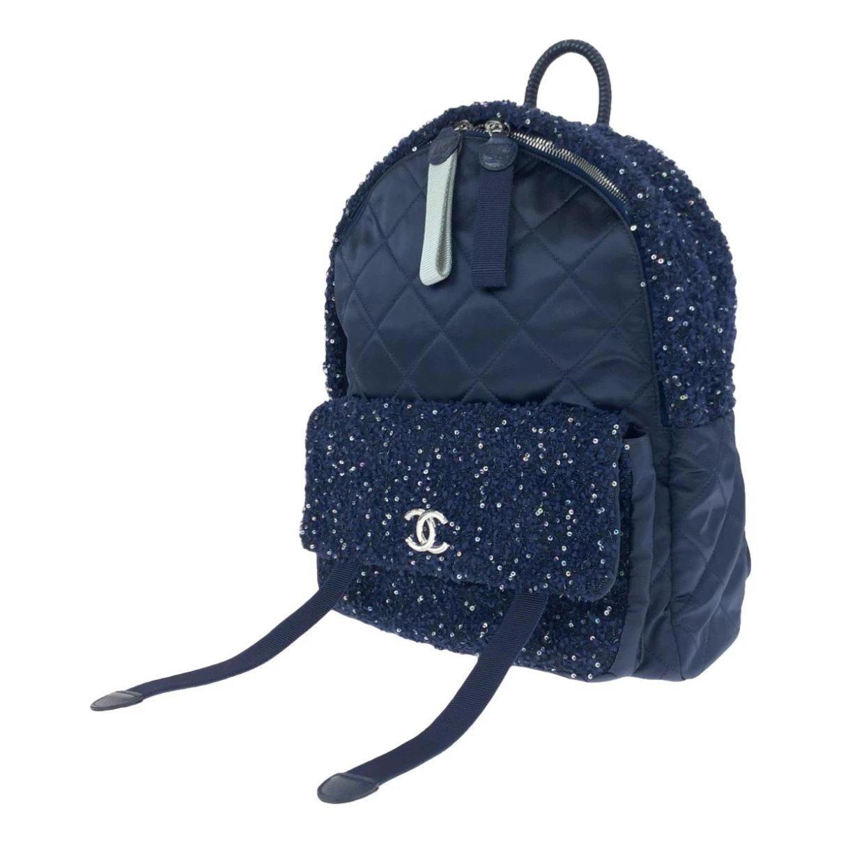 Pre-owned Chanel Backpack In Blue