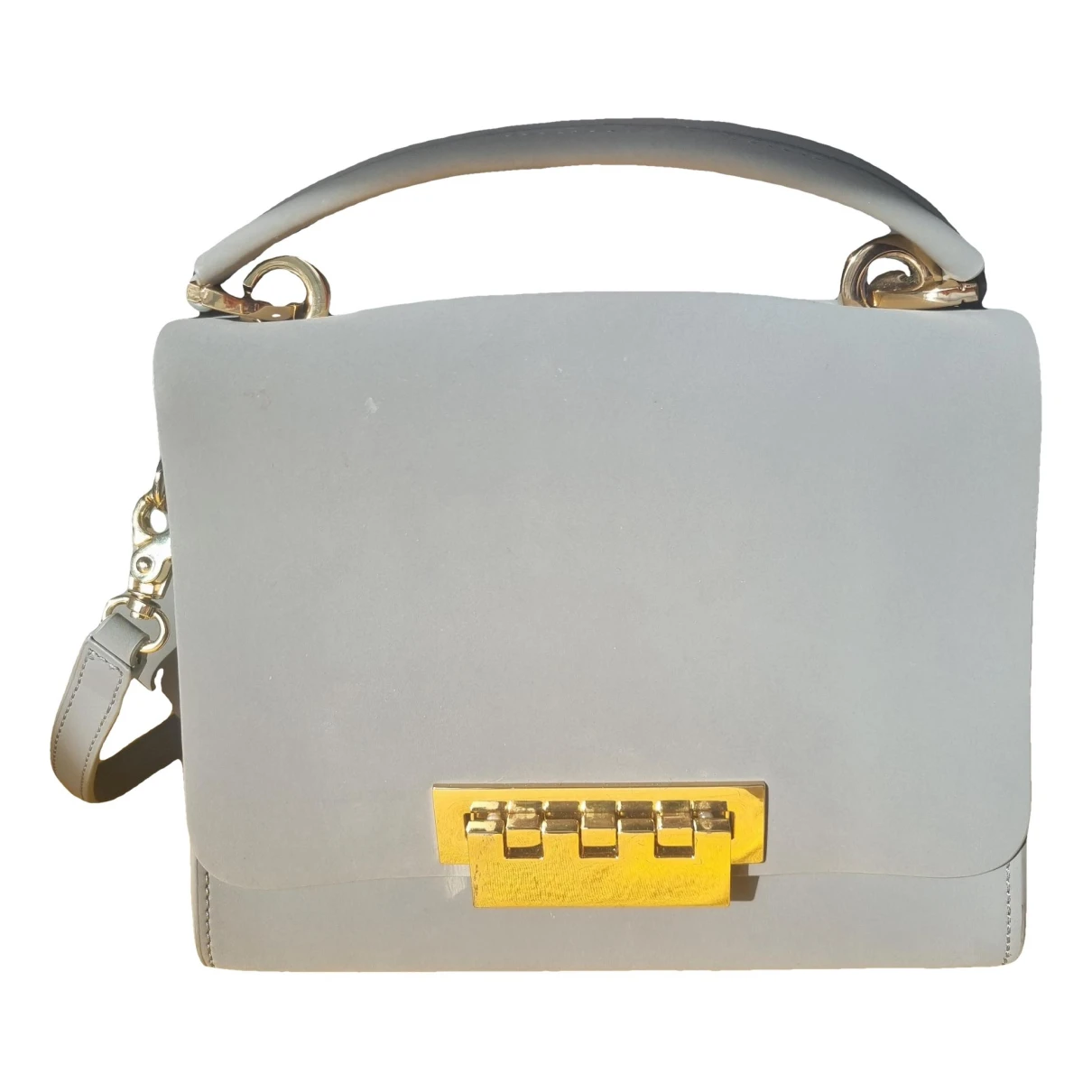 Pre-owned Zac Posen Leather Handbag In Grey