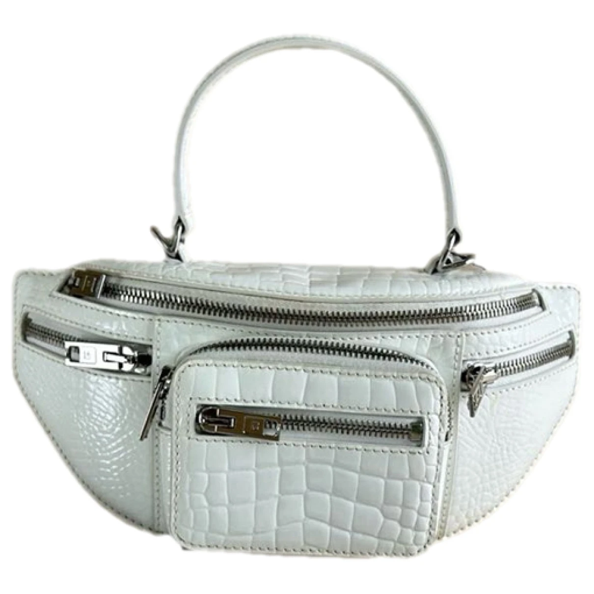 Pre-owned Alexander Wang Leather Handbag In White