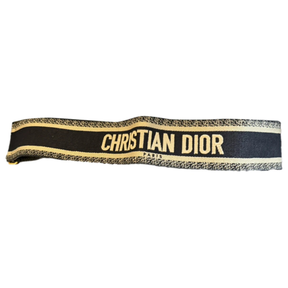 Pre-owned Dior Cloth Belt In Blue