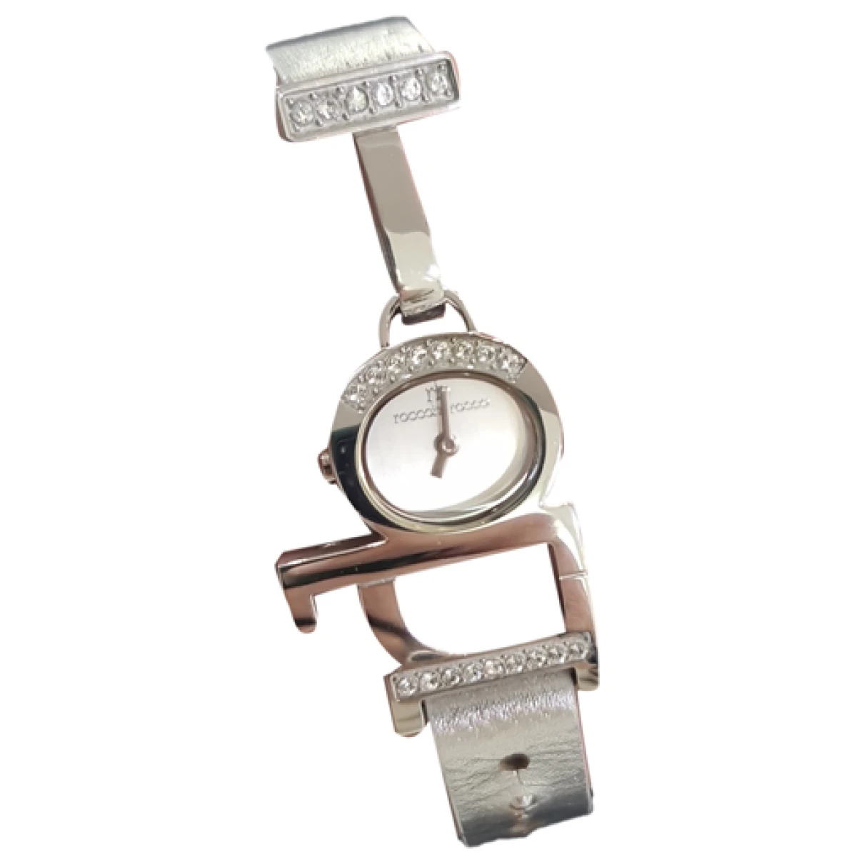 Pre-owned Roccobarocco Watch In Silver