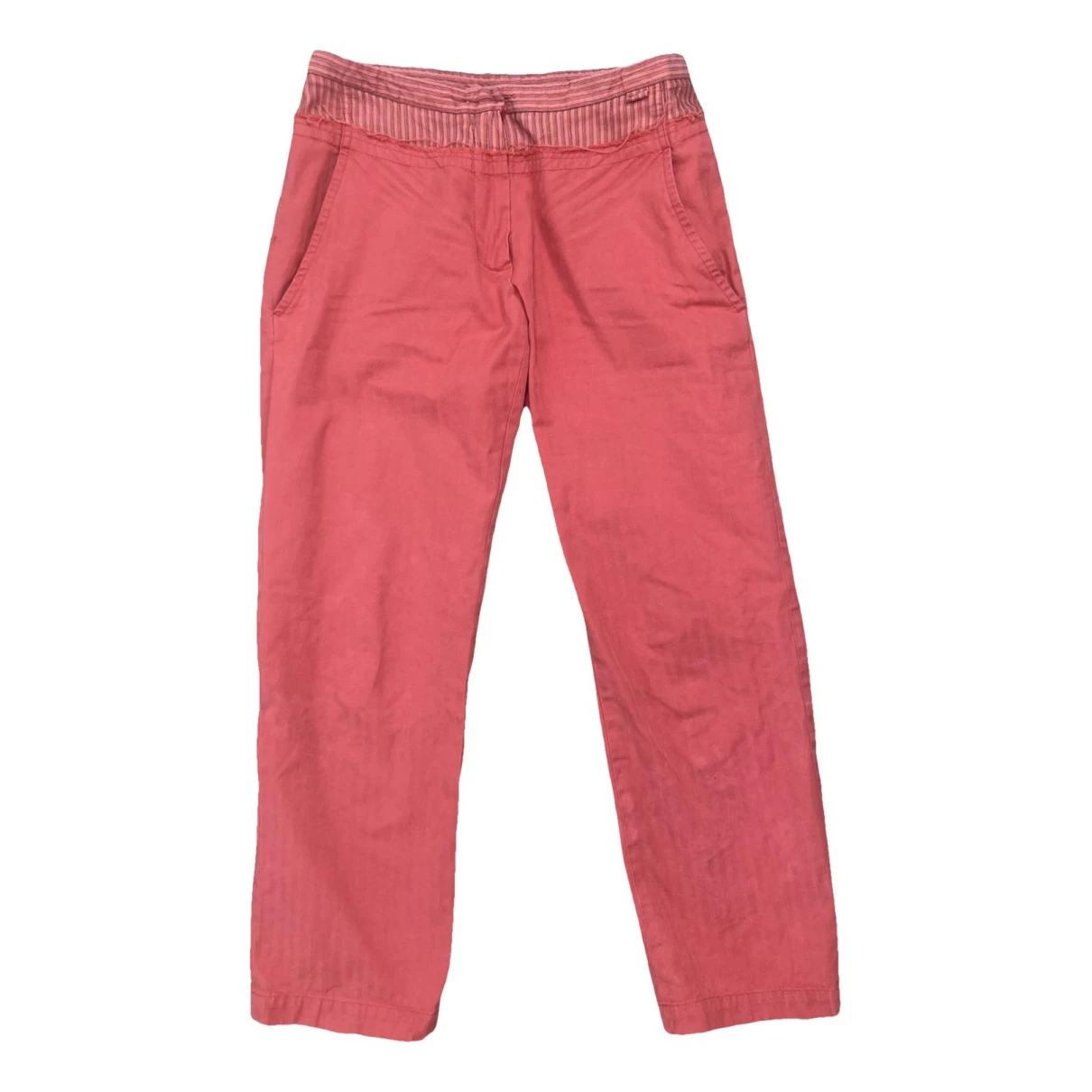 Pre-owned Ann Demeulemeester Straight Pants In Red
