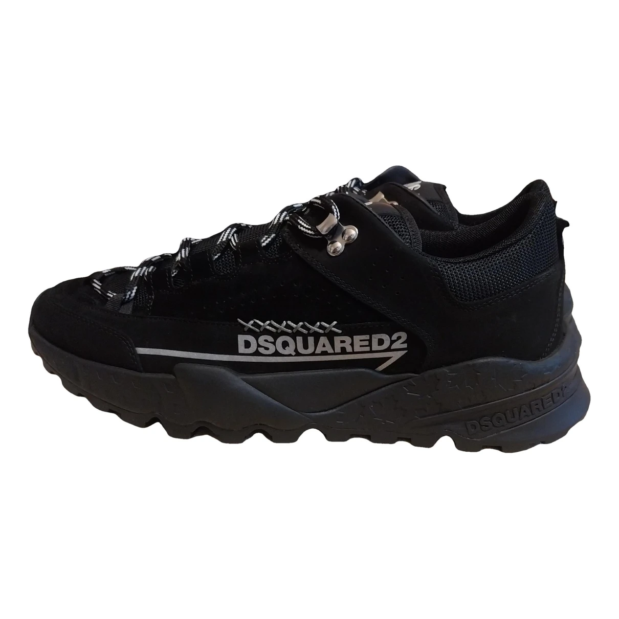 Pre-owned Dsquared2 Low Trainers In Black