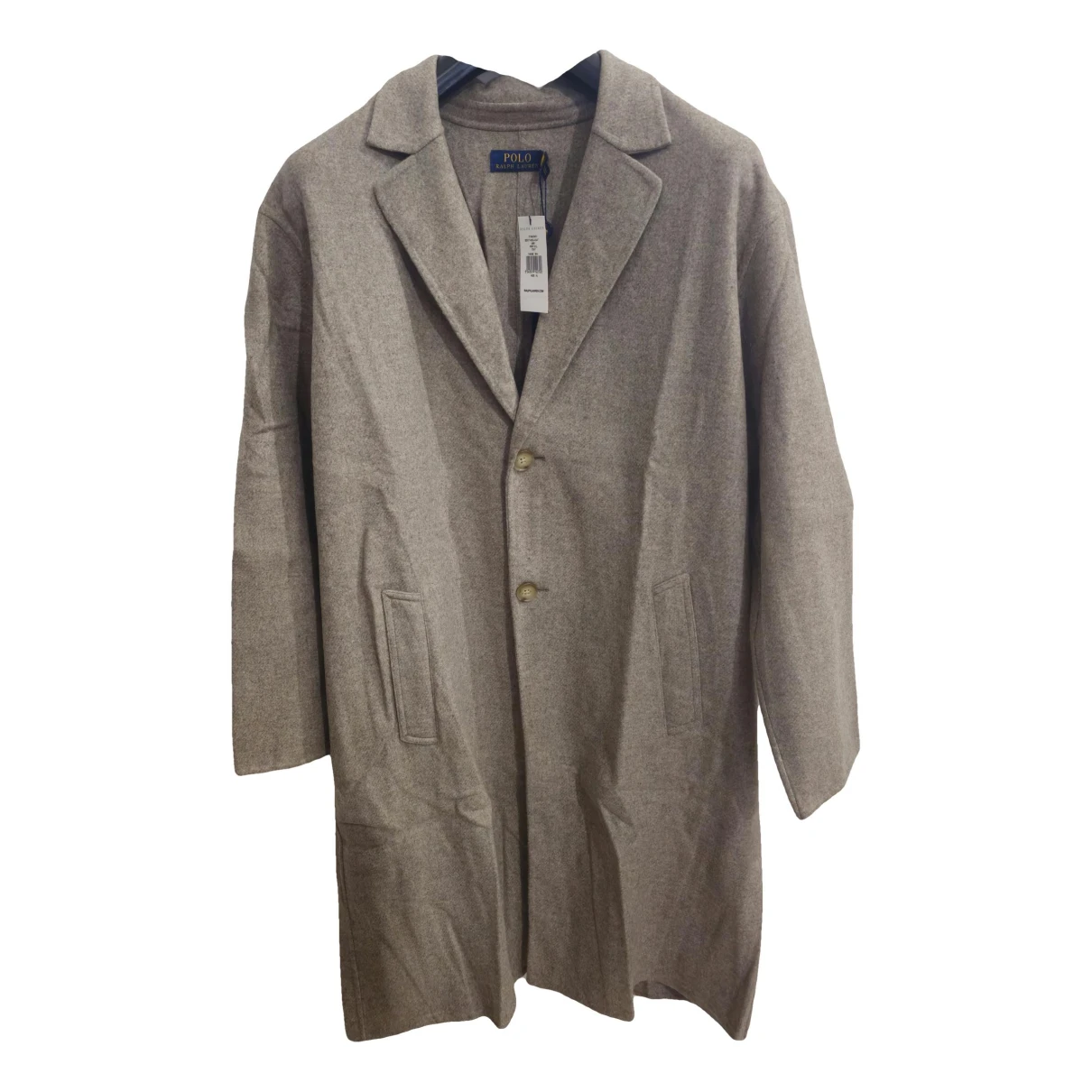 Pre-owned Polo Ralph Lauren Wool Coat In Grey