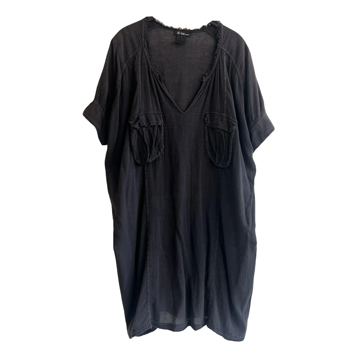 Pre-owned Isabel Marant Étoile Linen Mid-length Dress In Black