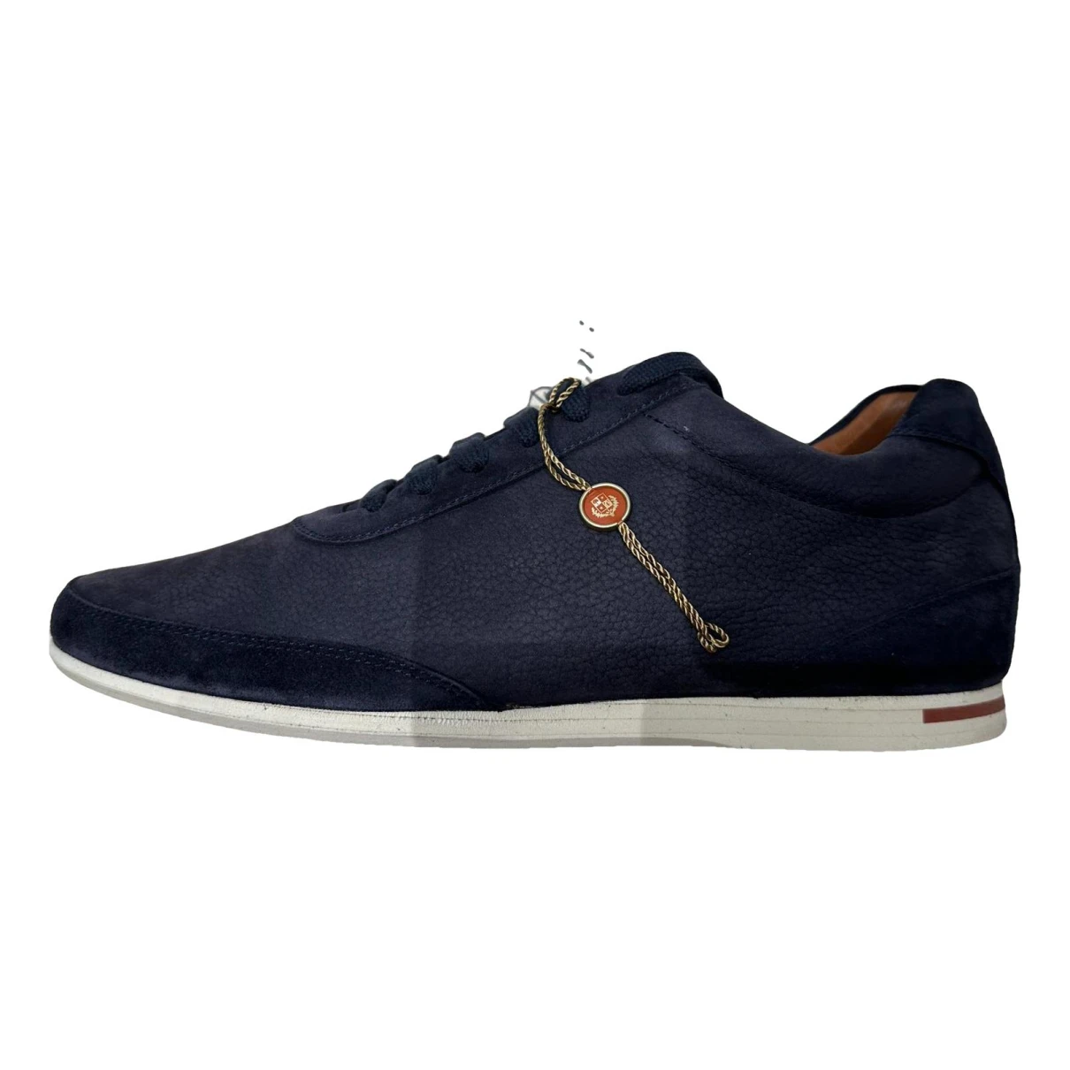 Pre-owned Loro Piana Low Trainers In Navy