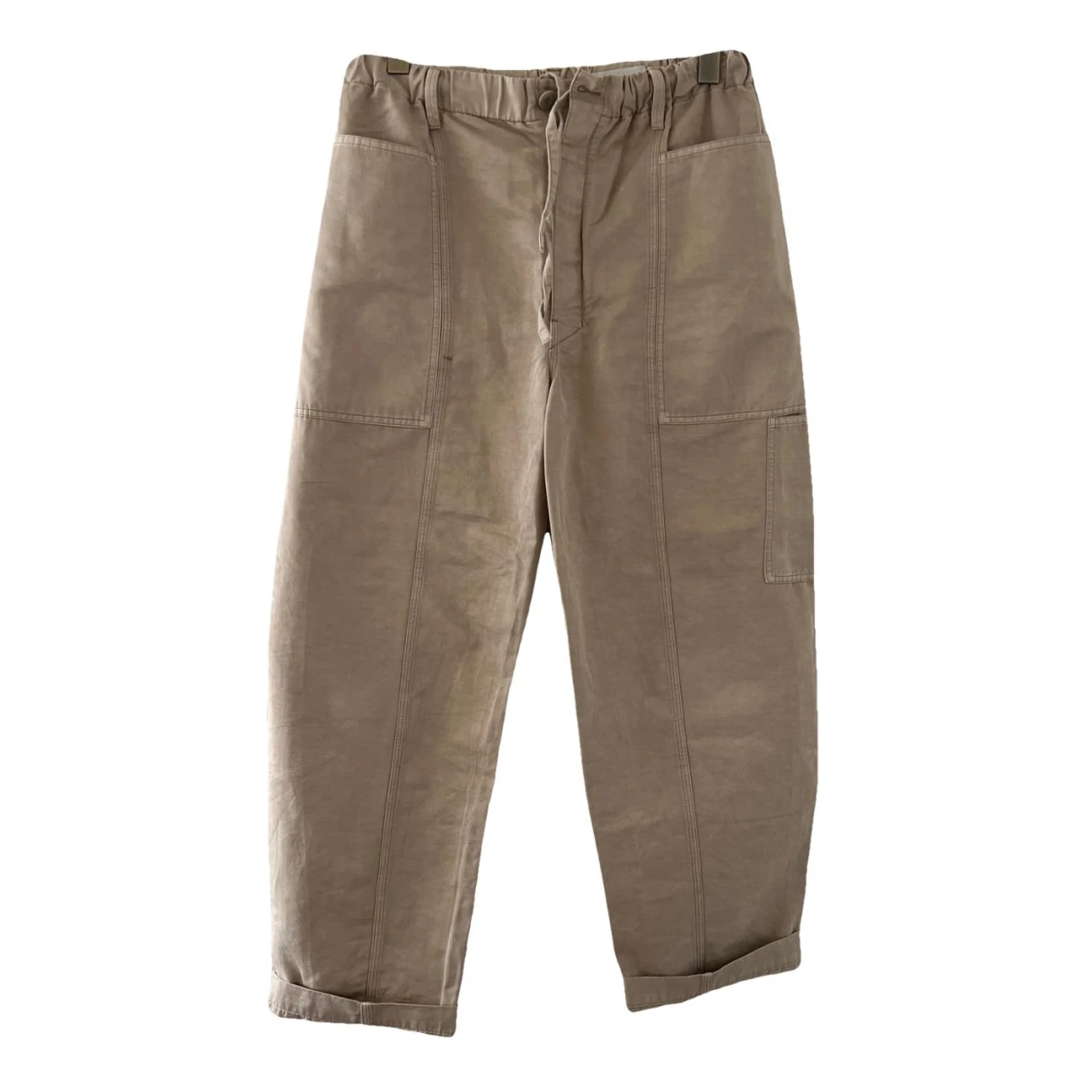 Pre-owned Lemaire Trousers In Khaki