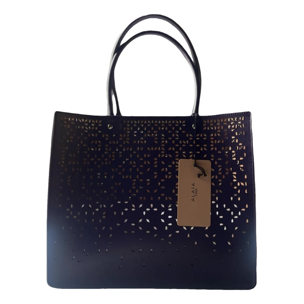 Pre-owned Alaïa Leather Handbag In Purple