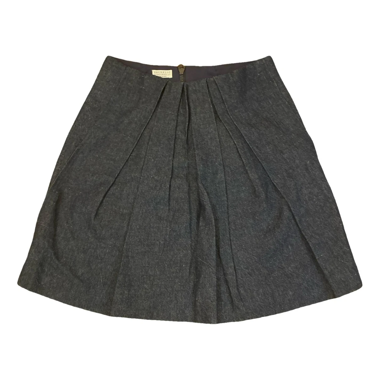 Pre-owned Brunello Cucinelli Mid-length Skirt In Blue