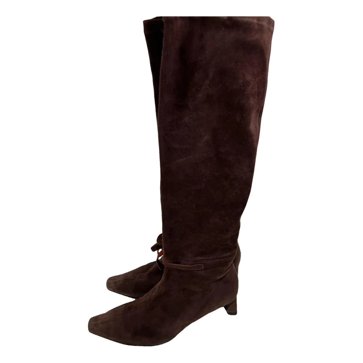 Pre-owned Federica Moretti Riding Boots In Brown