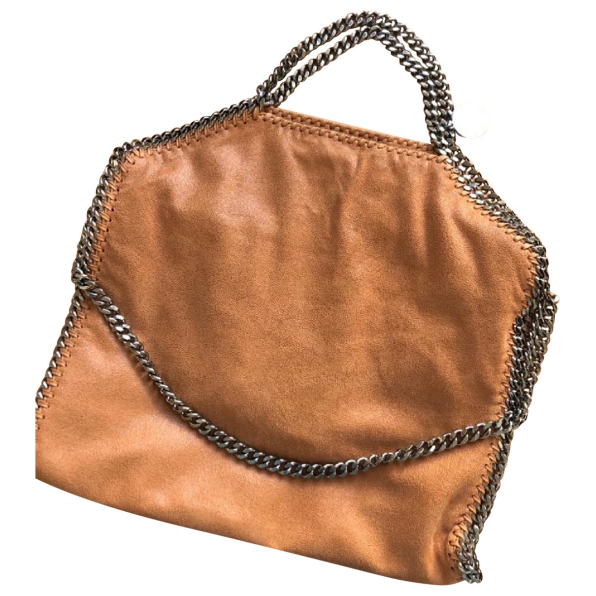 Pre-owned Stella Mccartney Falabella Faux Fur Handbag In Brown