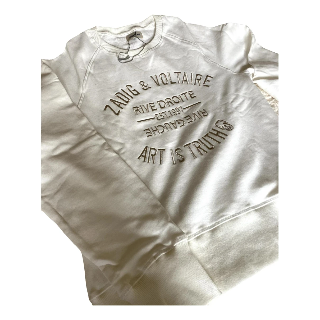 Pre-owned Zadig & Voltaire Sweatshirt In White