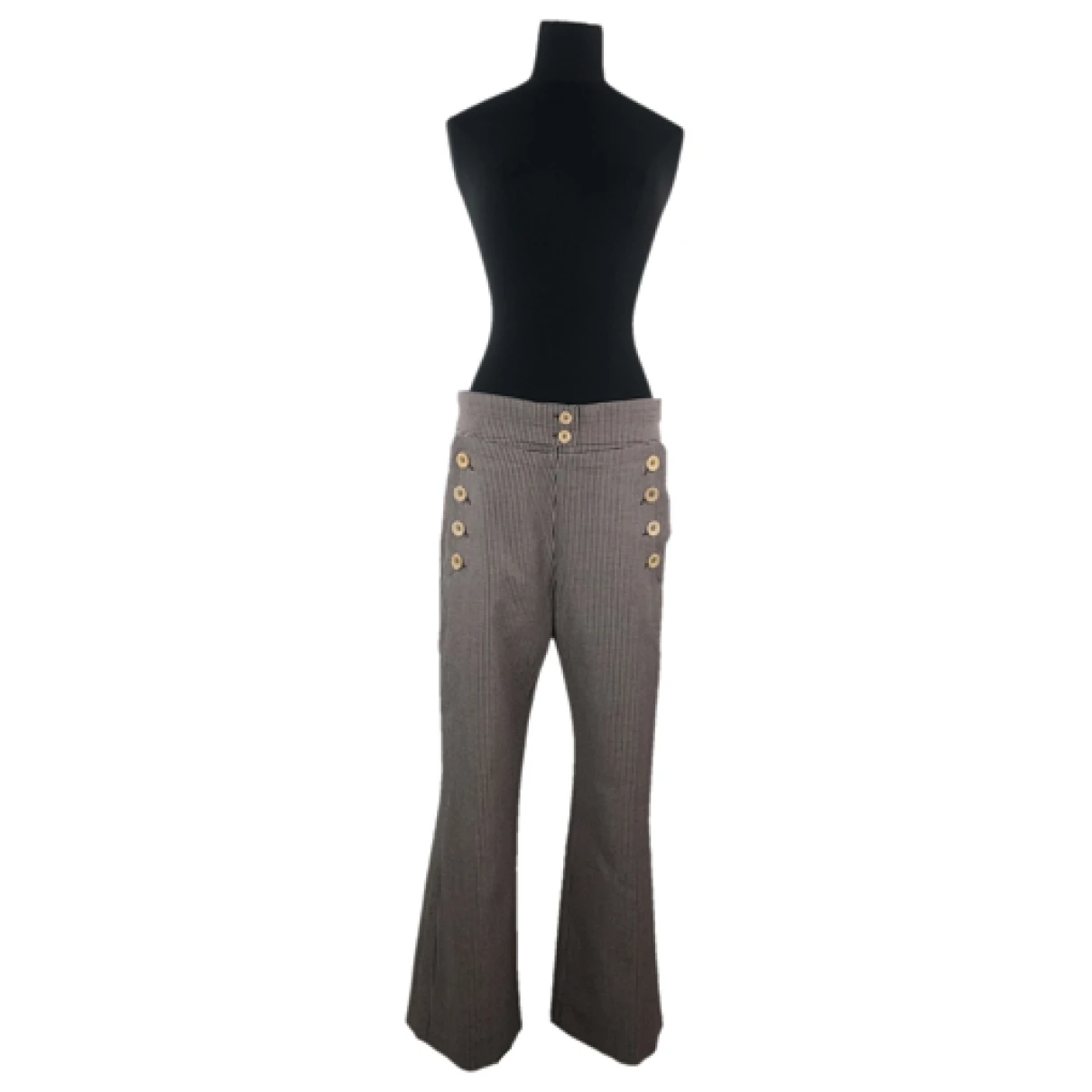 Pre-owned Chloé Wool Large Pants In Other