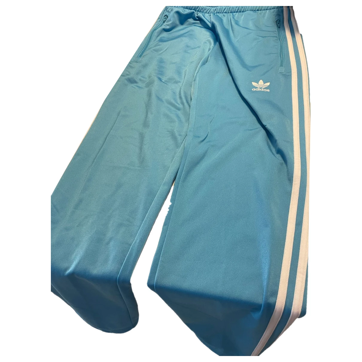 Pre-owned Adidas Originals Large Pants In Blue