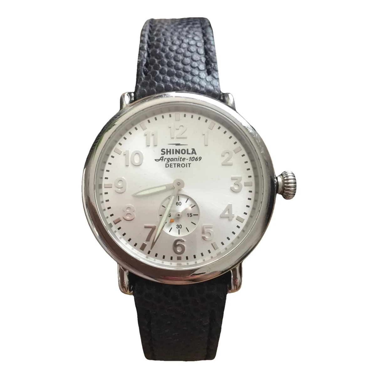 Pre-owned Shinola Watch In Navy
