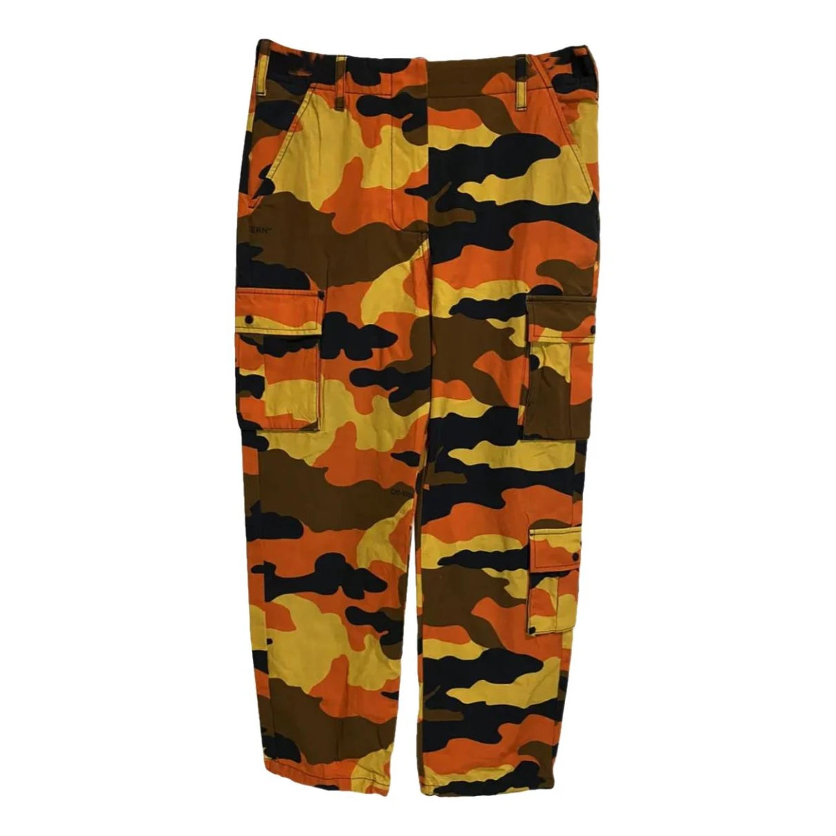 Pre-owned Off-white Trousers In Multicolour