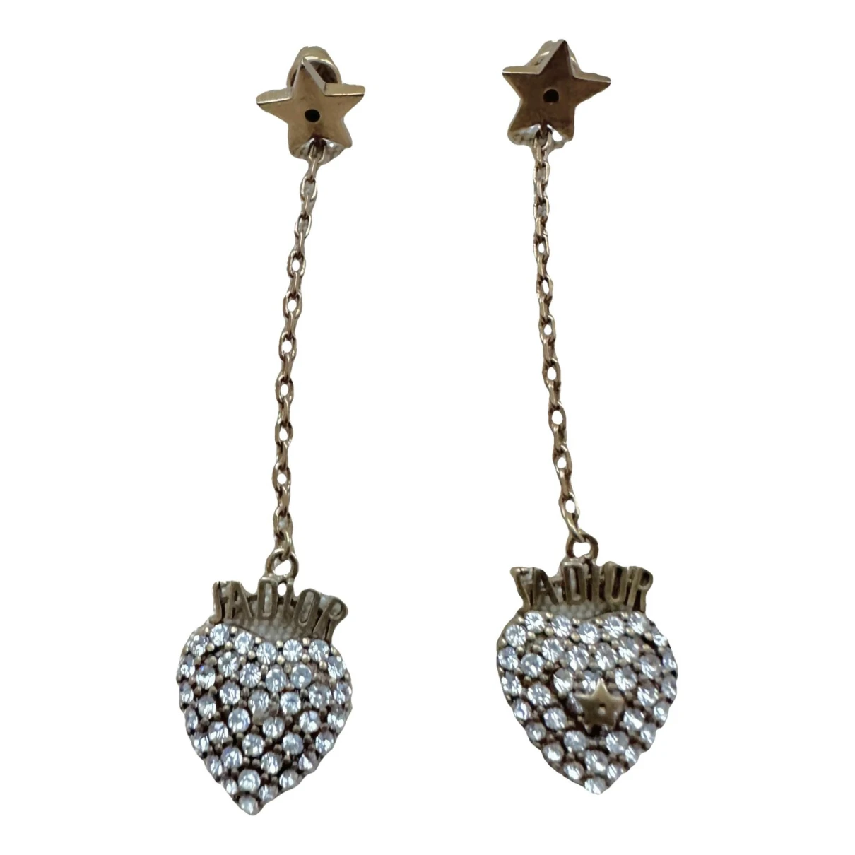 Pre-owned Dior Earrings In Metallic