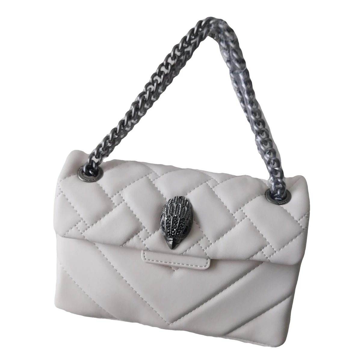 Pre-owned Kurt Geiger Leather Handbag In White