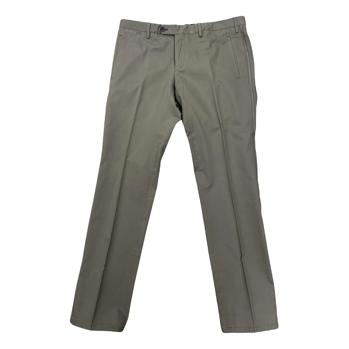 Pre-owned Lanvin Trousers In Green