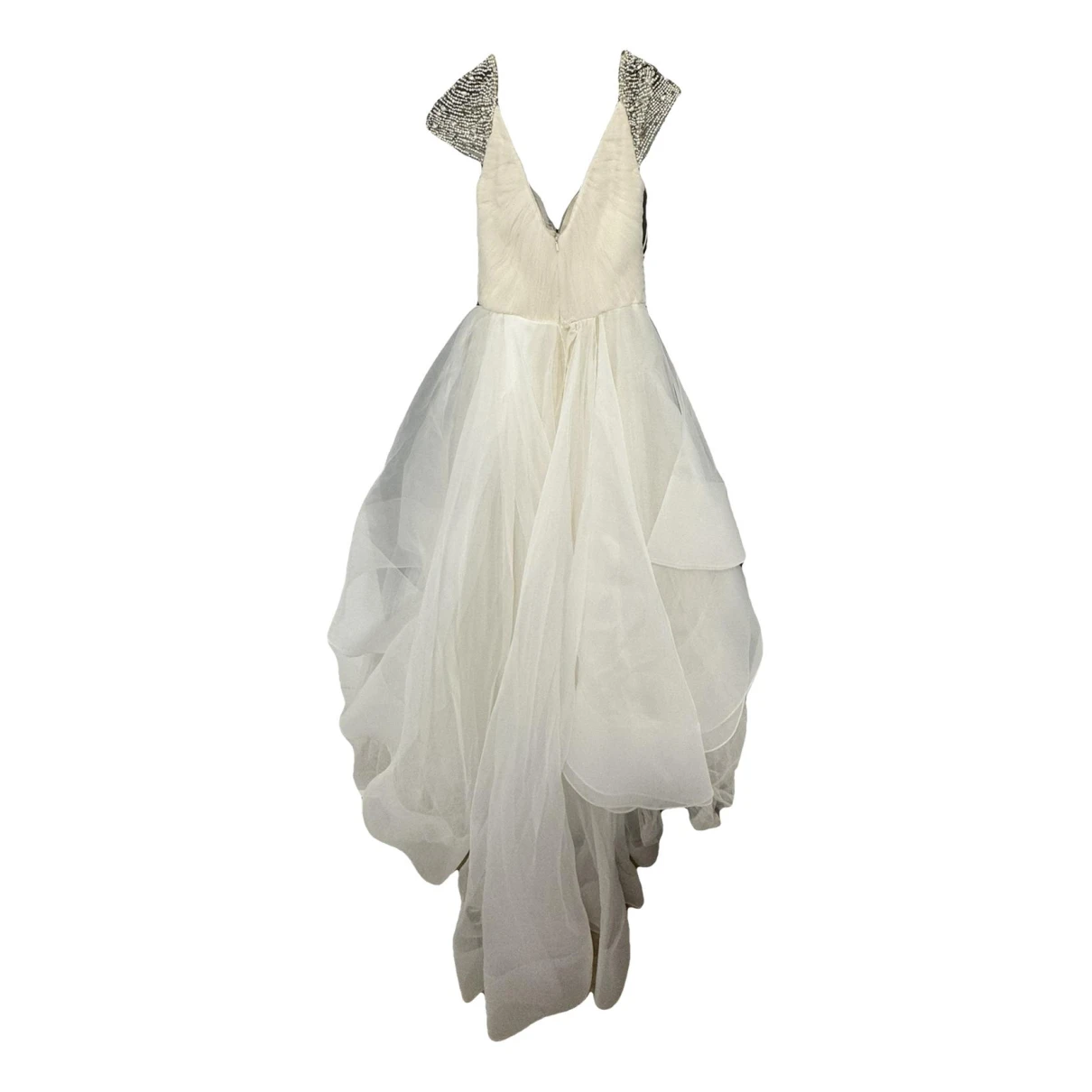 Pre-owned Reem Acra Dress In White