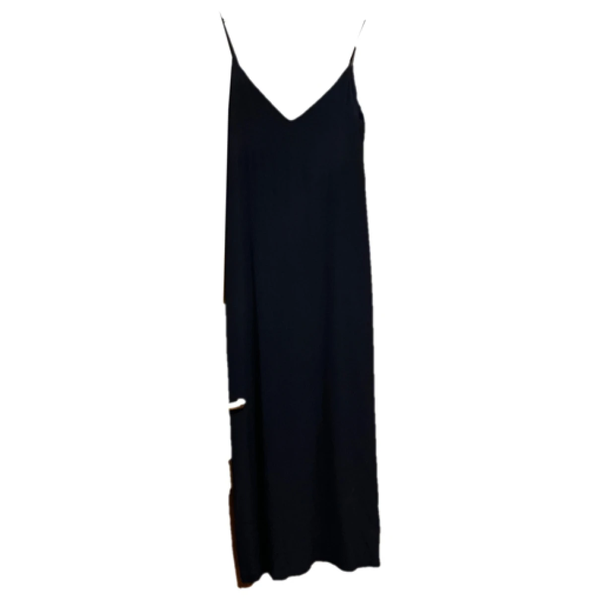 Pre-owned Erika Cavallini Maxi Dress In Navy