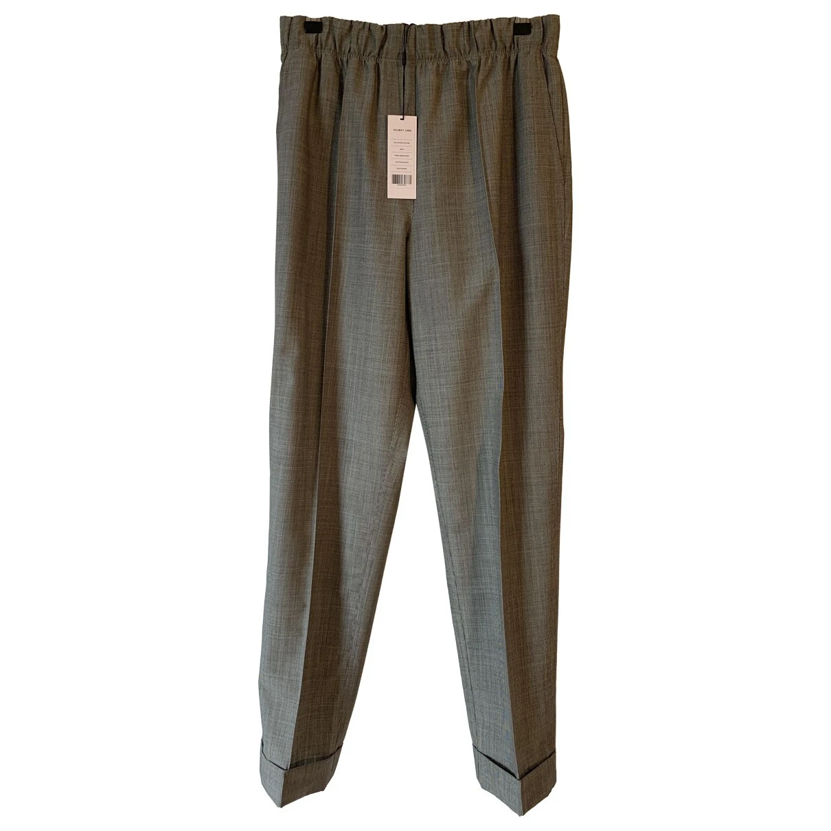Pre-owned Helmut Lang Wool Trousers In Anthracite