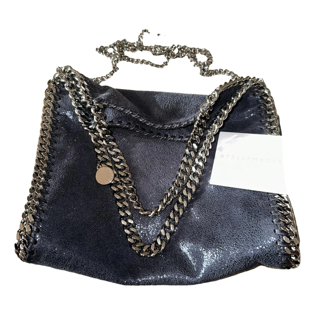 Pre-owned Stella Mccartney Vegan Leather Handbag In Blue