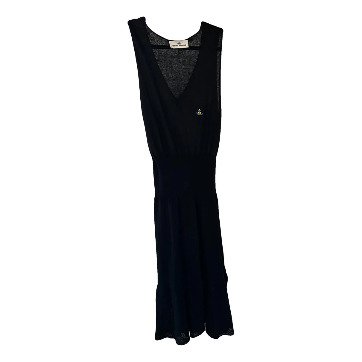 Pre-owned Vivienne Westwood Wool Mid-length Dress In Black