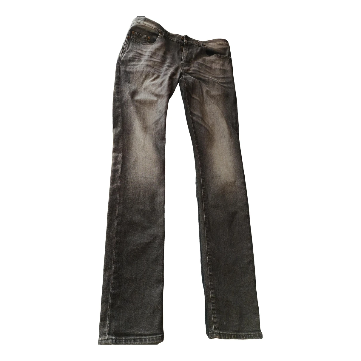 Pre-owned Saint Laurent Trousers In Grey