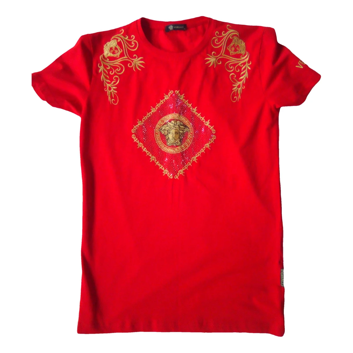 Pre-owned Versace T-shirt In Red