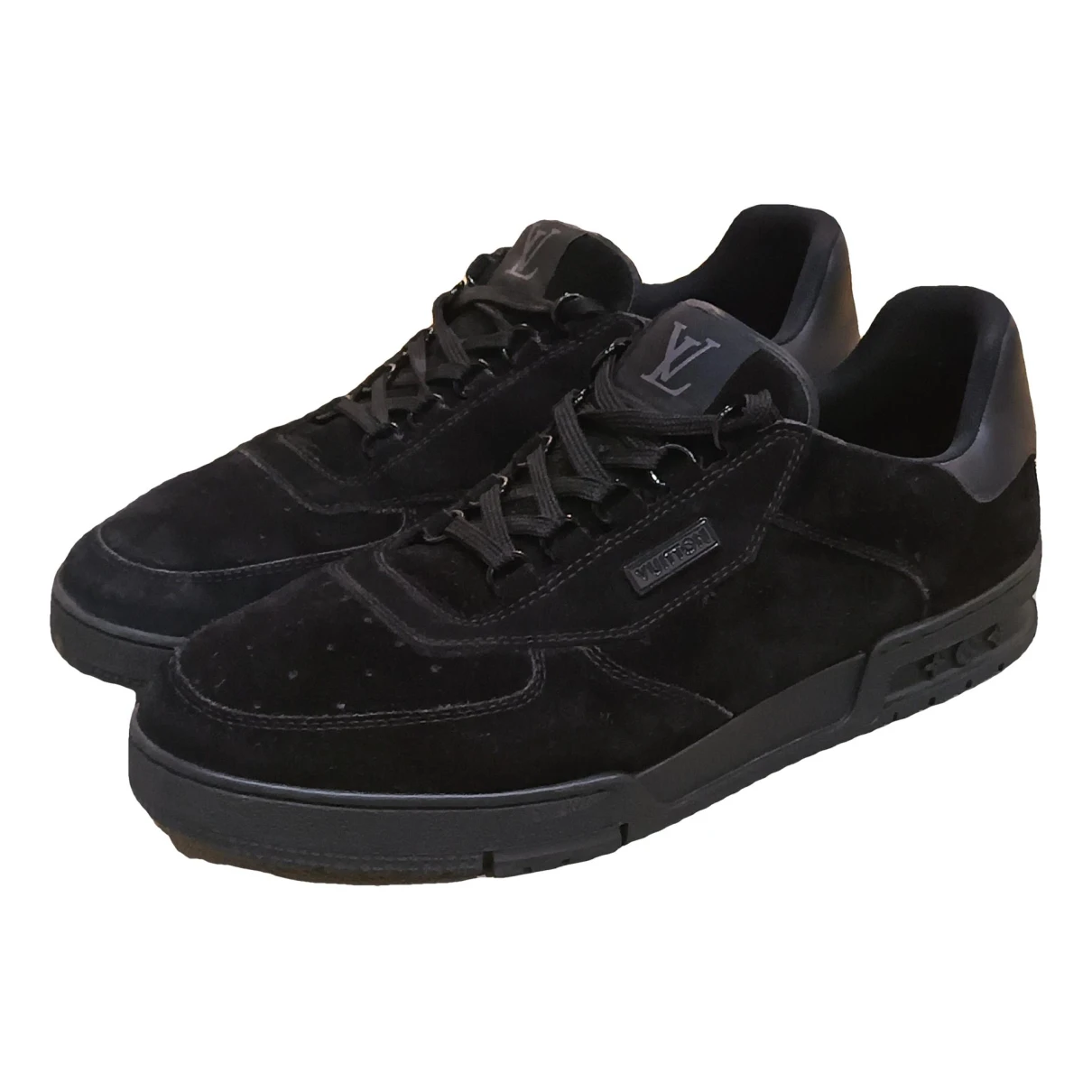 Pre-owned Louis Vuitton Low Trainers In Black