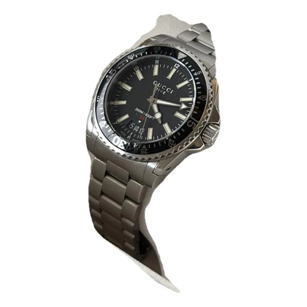 Pre-owned Gucci Dive Watch In Silver