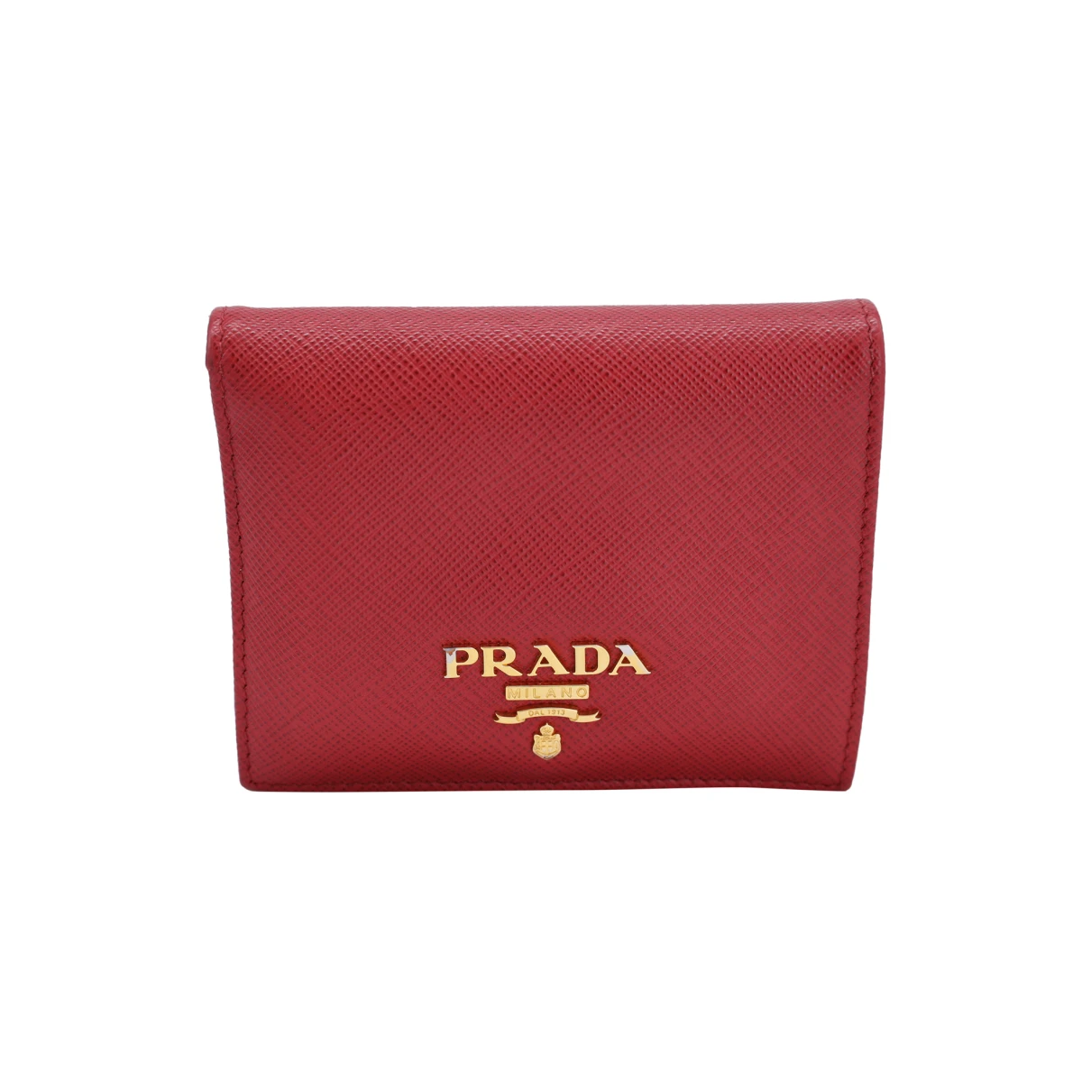 Pre-owned Prada Leather Purse In Red