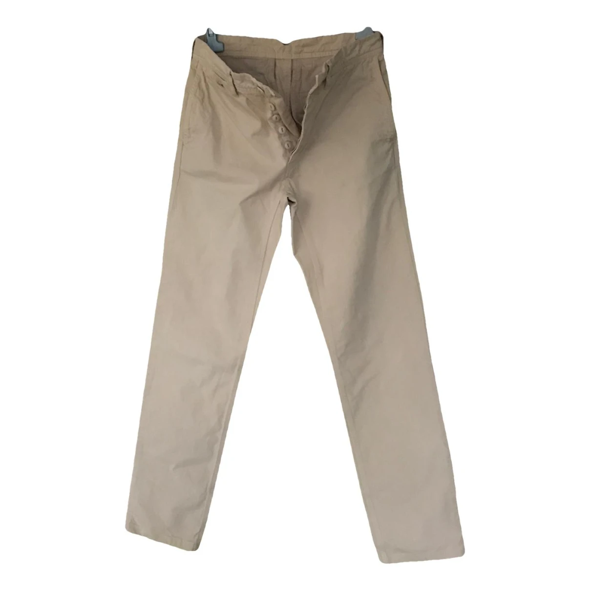 Pre-owned Lacoste Live Trousers In Beige