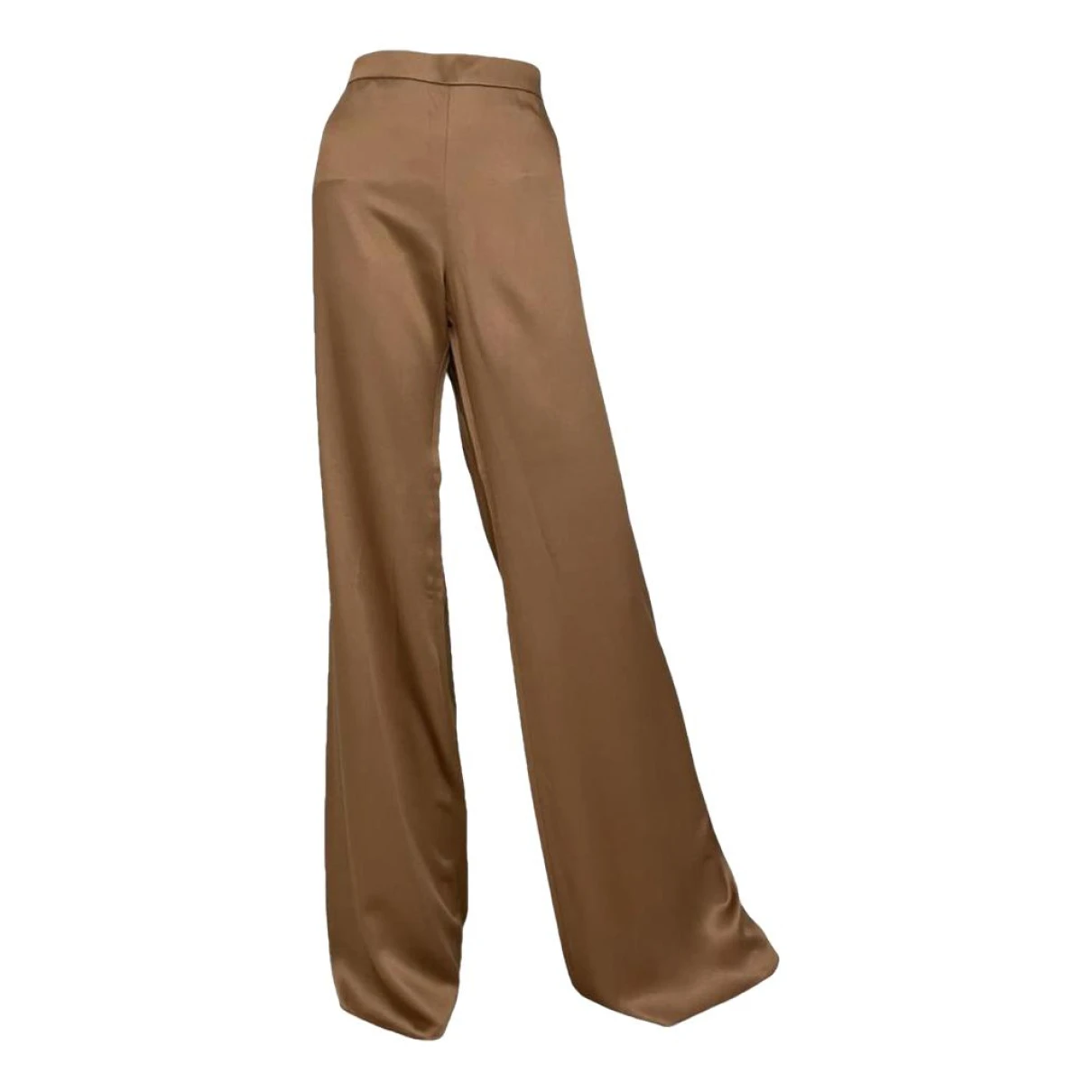 Pre-owned Max Mara Large Pants In Brown