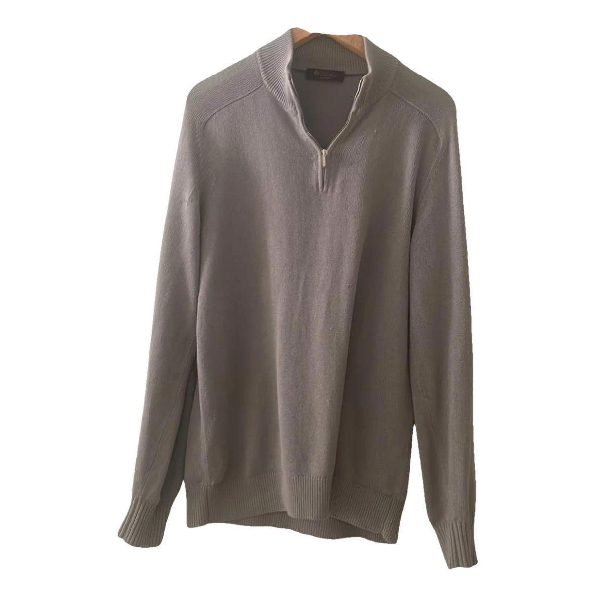 Pre-owned Loro Piana Cashmere Sweatshirt In Grey