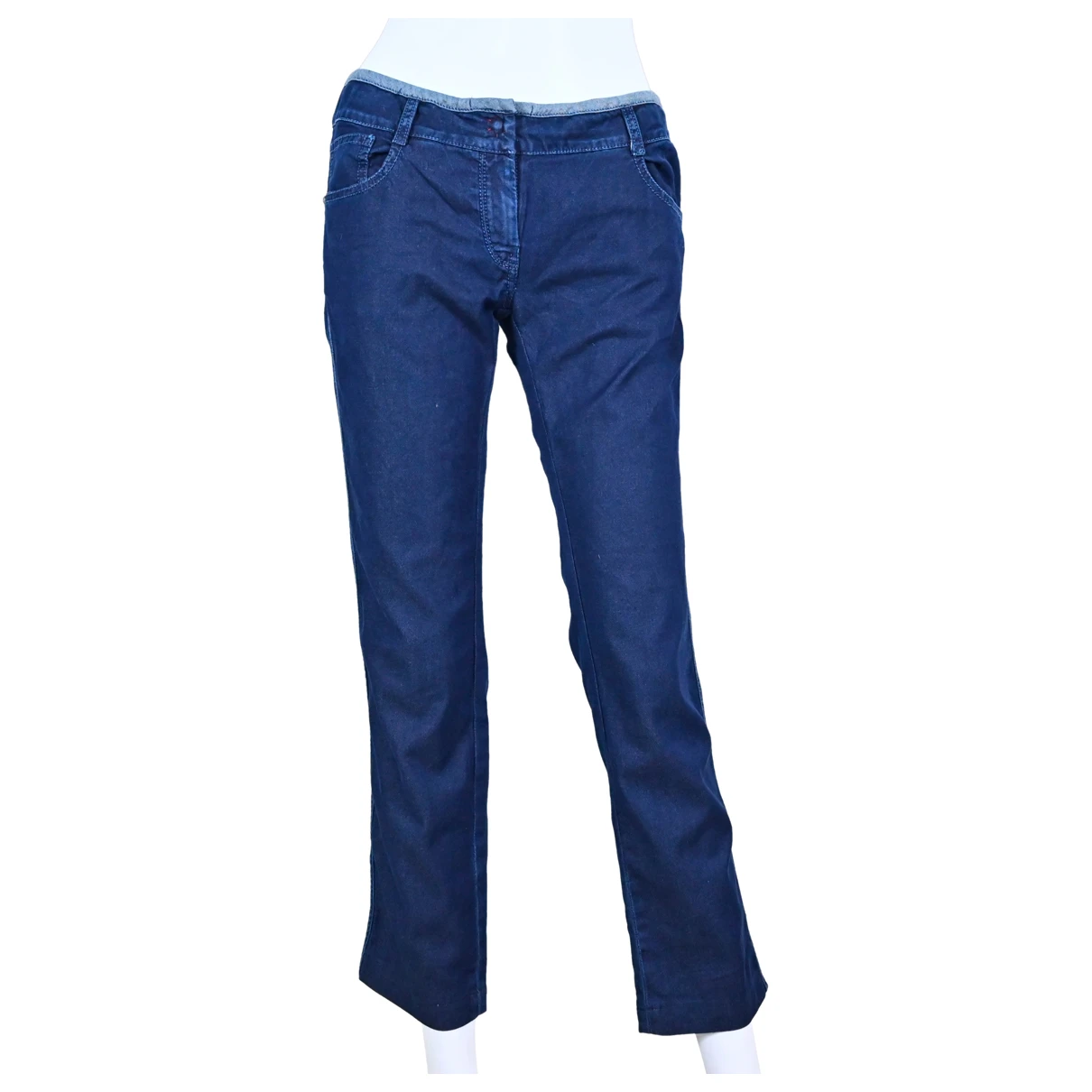 Pre-owned Isola Marras Straight Jeans In Blue