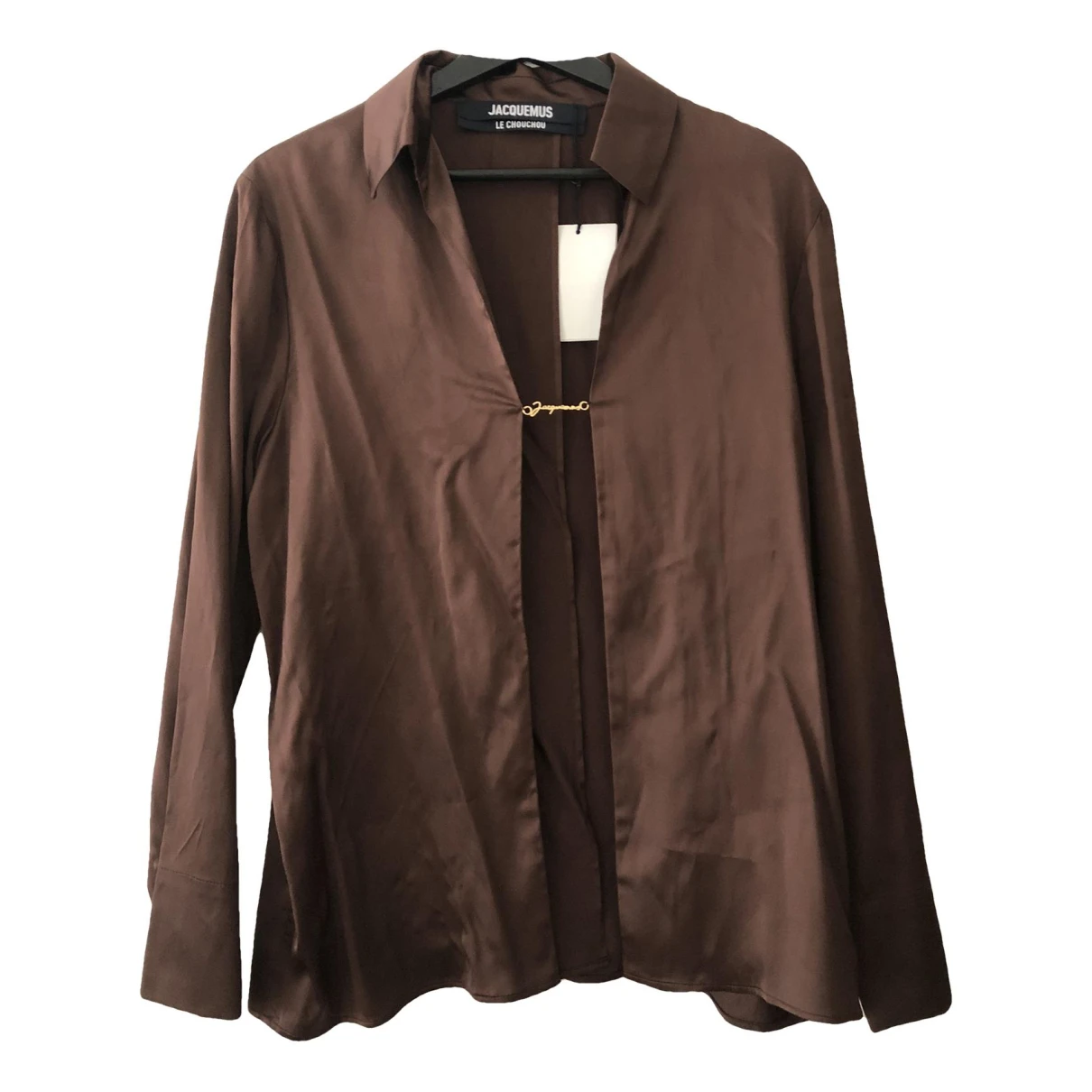 Pre-owned Jacquemus Silk Blouse In Brown