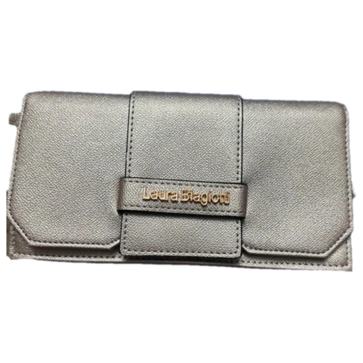 Pre-owned Laura Biagiotti Clutch Bag In Gold