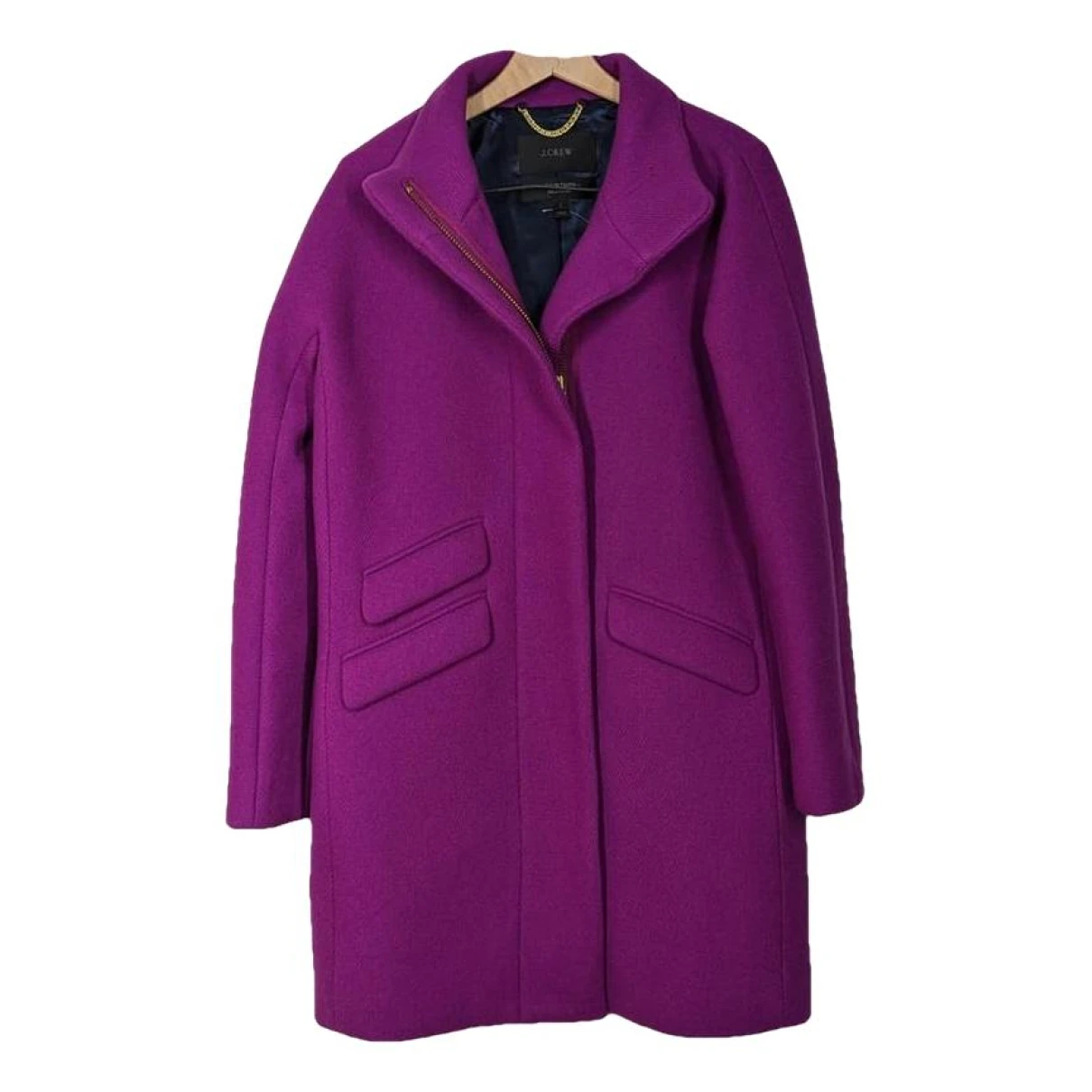 Pre-owned Jcrew Wool Jacket In Purple