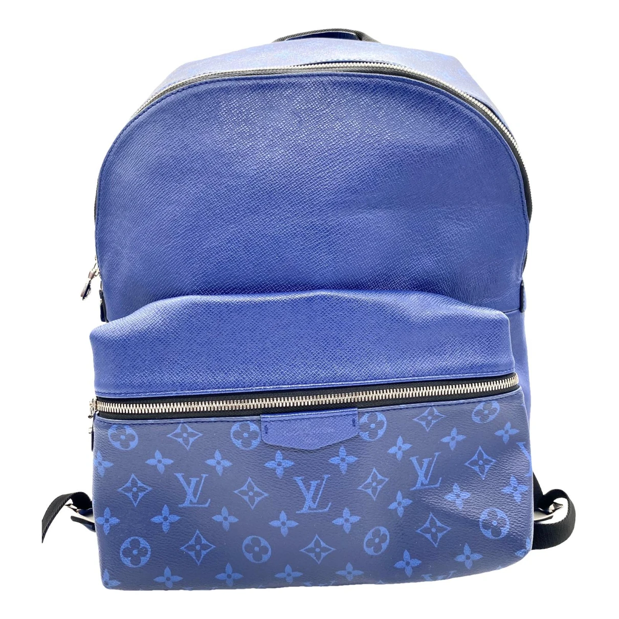 Pre-owned Louis Vuitton Josh Backpack Cloth Bag In Blue